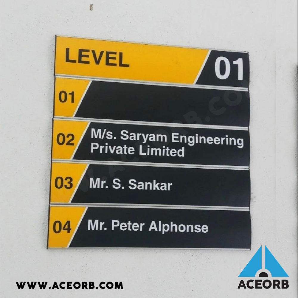 Multilevel modular signage