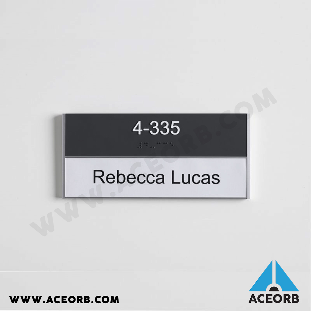 Wall mounted modular signage